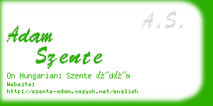 adam szente business card